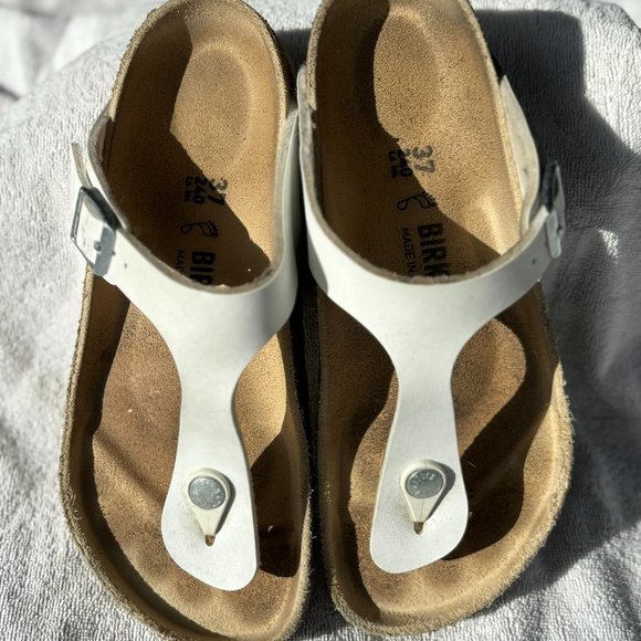 Birkenstock Gizeh White Size 37 - Picture 1 of 7